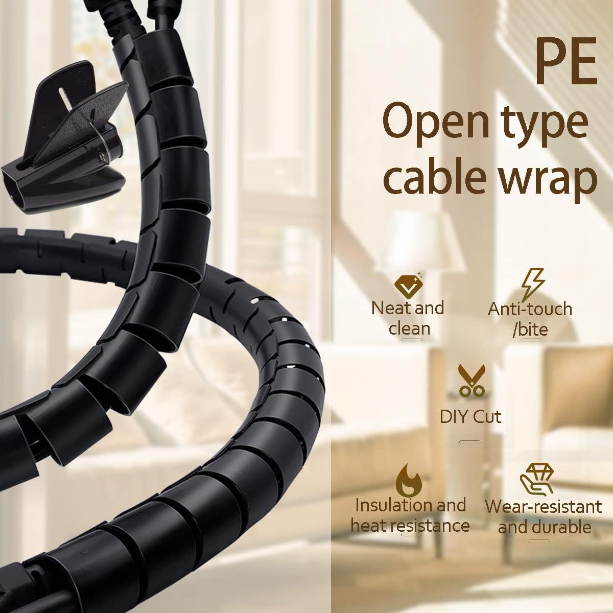 Royaleva Cable Organizer For Desk Efficient Wire Management