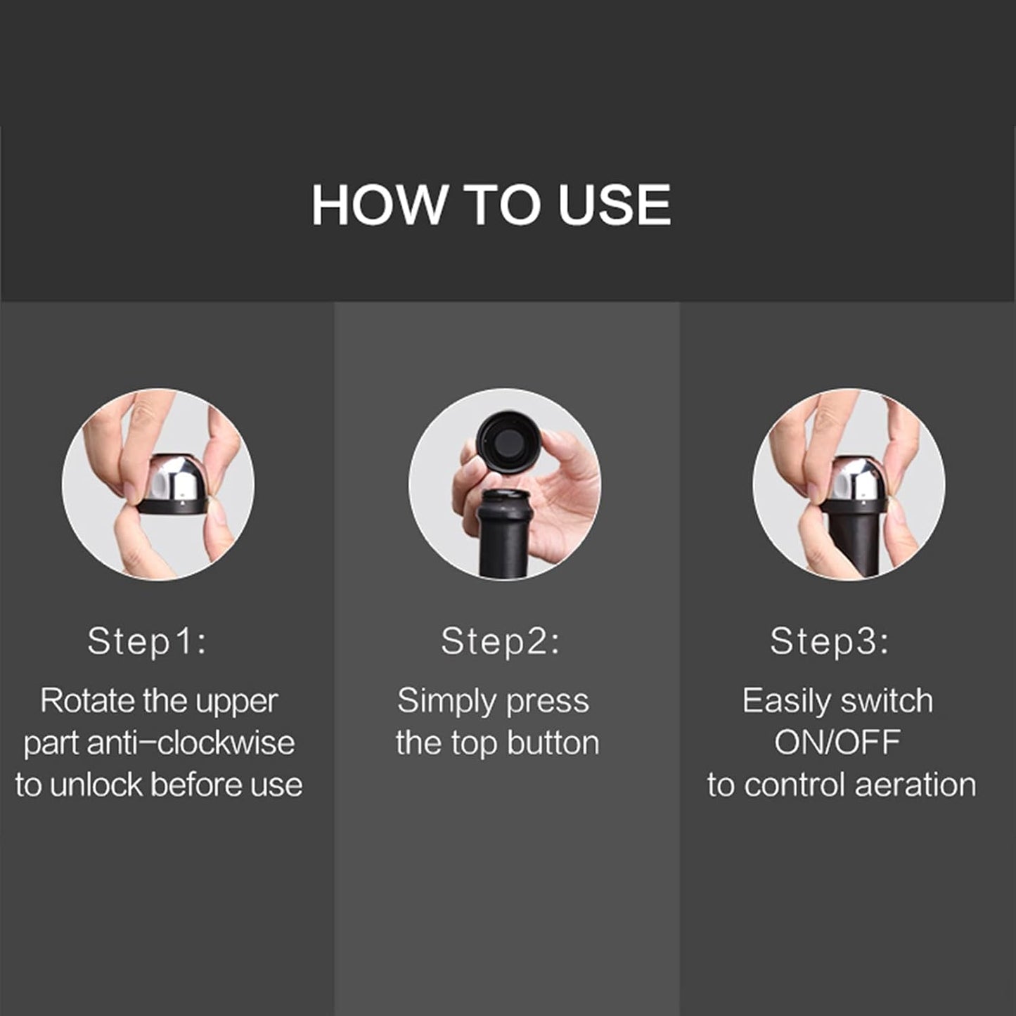 Luxora Silicone Stopper For Wine, Beer And Champagne Bottles