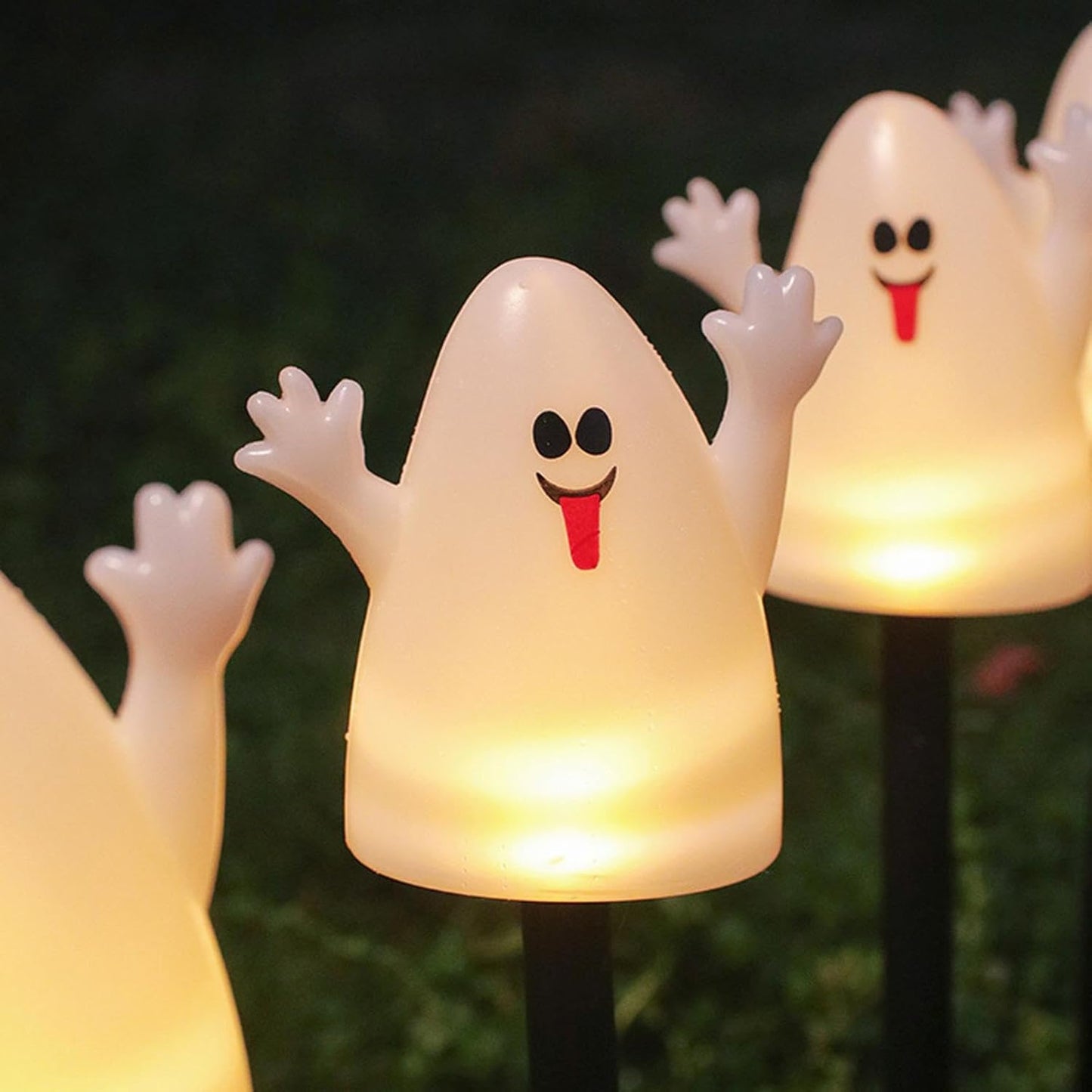 Royelux Halloween Jack-O-Lantern Solar Lamp Outdoor Waterproof Garden Yard Decor Light