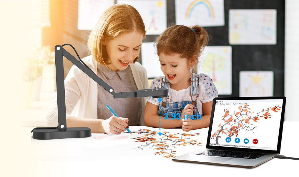 Luxora Document Camera for Teachers - 8MP USB High-Def