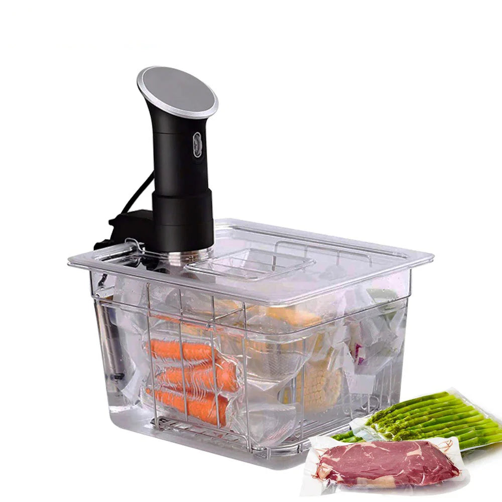 RoyaleGlow Sous Vide Container with Fitted Lid and Scale
