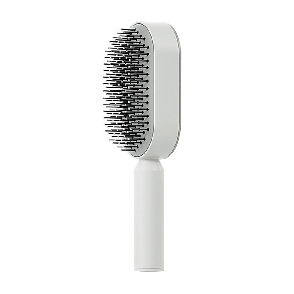 RoyaleGlow Self Cleaning Hair Brush for Easy Maintenance