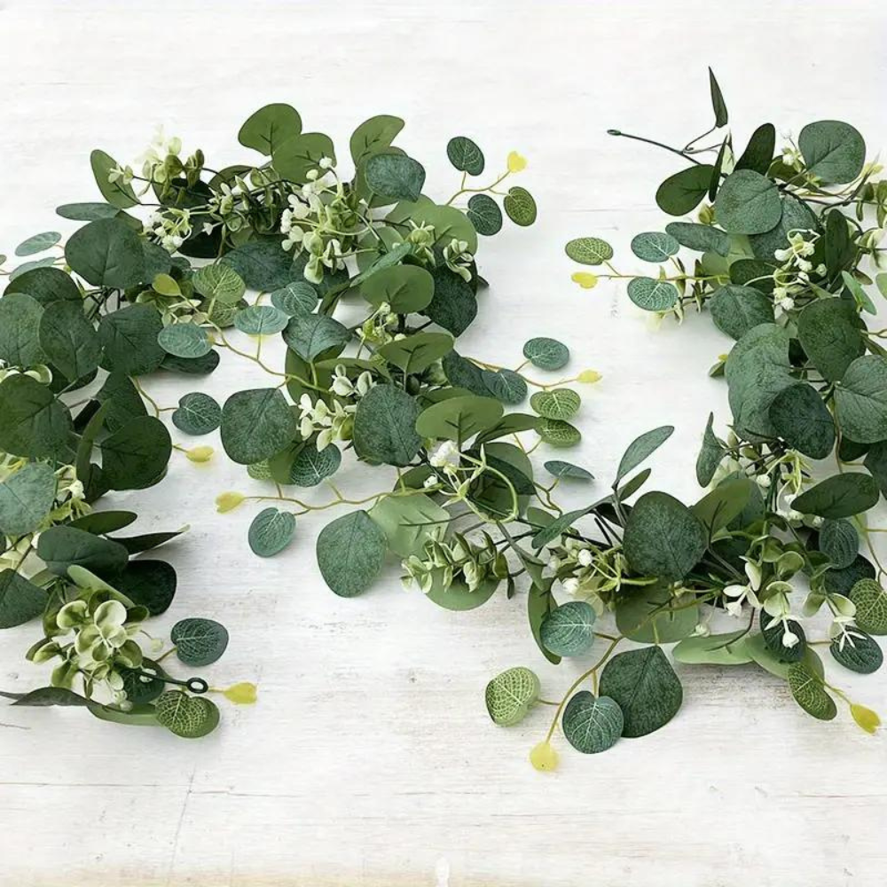 RoyaleGlow Elegant Decorative Faux Eucalyptus Garland
