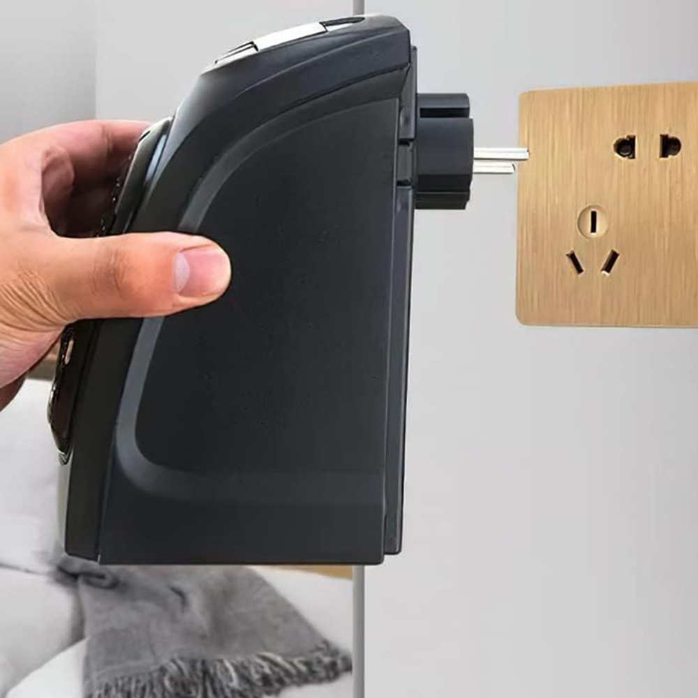 RoyaleGlow Portable Plug-In Electric Fan Heater with Thermostat