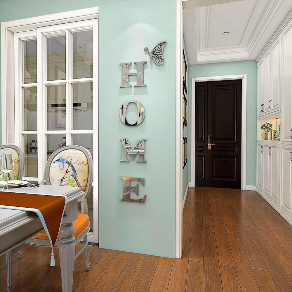 Luxora Home Entrance 3D Mirror Wall Sticker Decor
