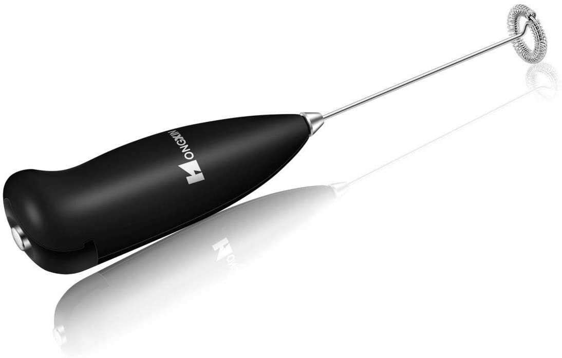 RoyaleGlow Electric Milk Frother for Creamy Foam