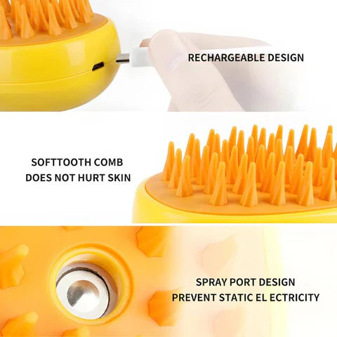 Luxora Steamy Dog Brush - No More Fur Everywhere