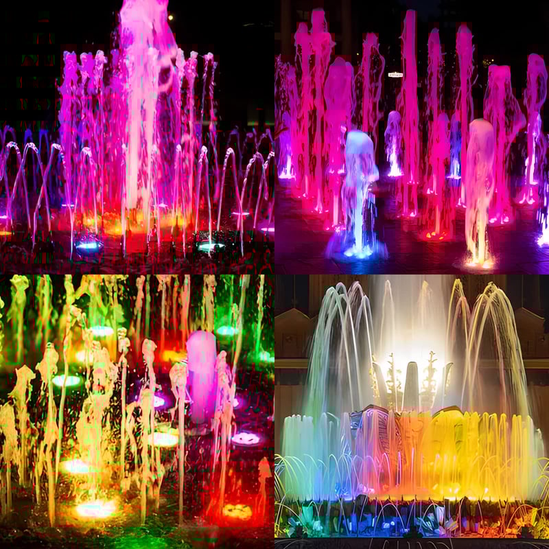 RoyaleGlow Submersible LED Pool Lights 10 Lamps Set