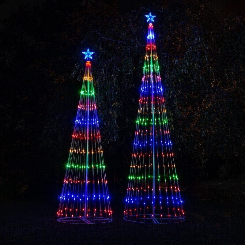 RoyaleGlow Christmas – Multicolor Led Animated Outdoor Christmas Tree Lightshow