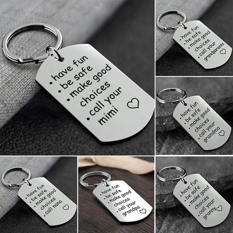 RoyaleGlow Reminder to Do Things Stainless Steel Keychain Warm Gift