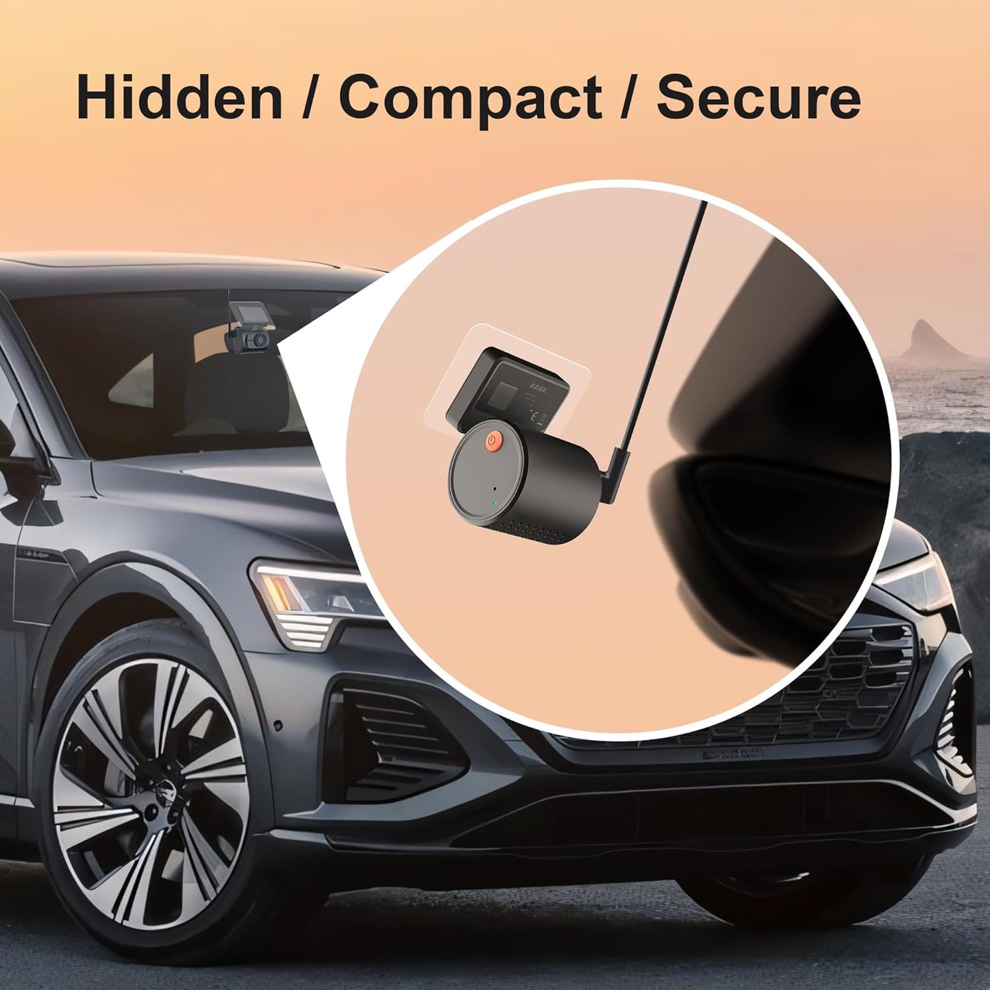 Royallure Mini Dash Cam with WiFi, Voice Control & 24H Parking Video Recorder