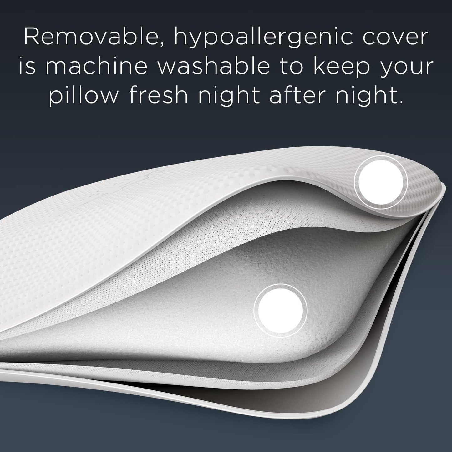 Luxora Dual-Sided Foam Pillow for All Sleep Positions