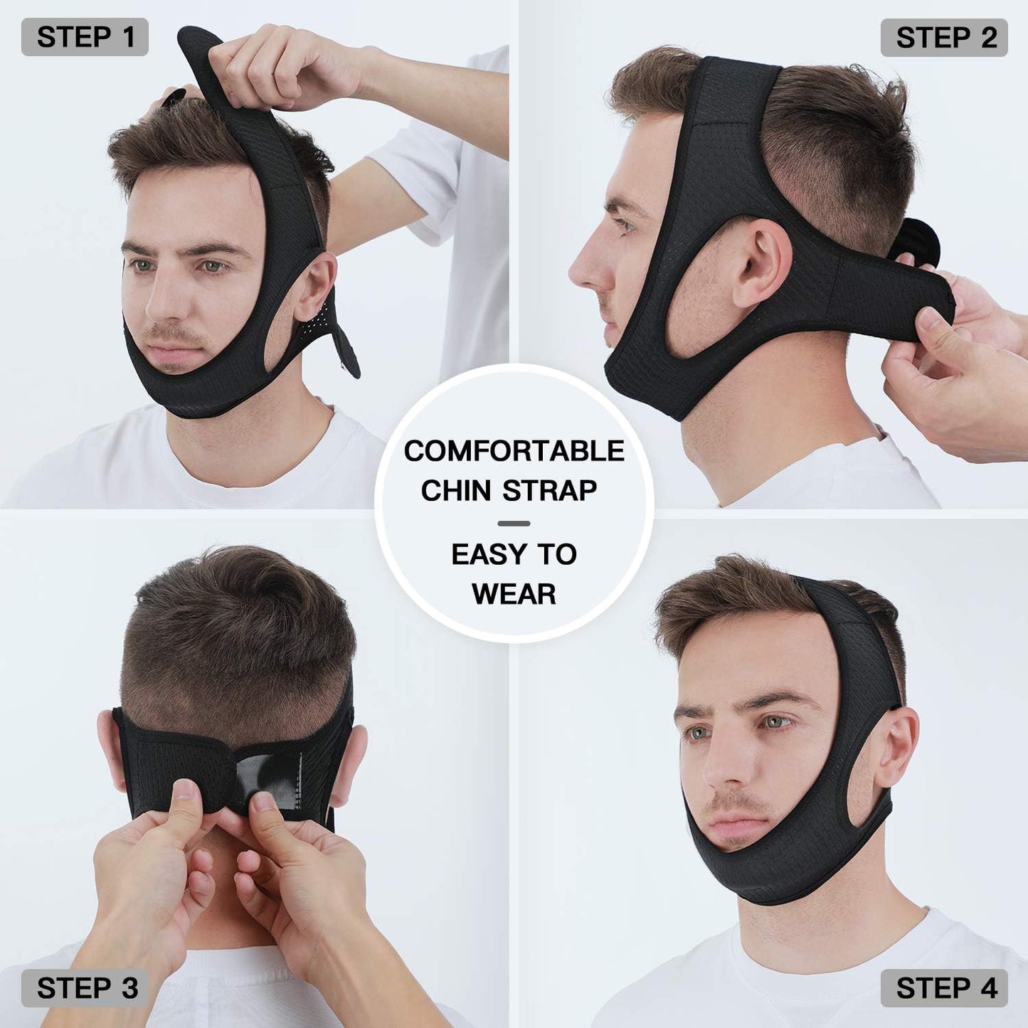 RoyaleGlow Anti Snoring Chin Strap for Sleep Apnea Comfort
