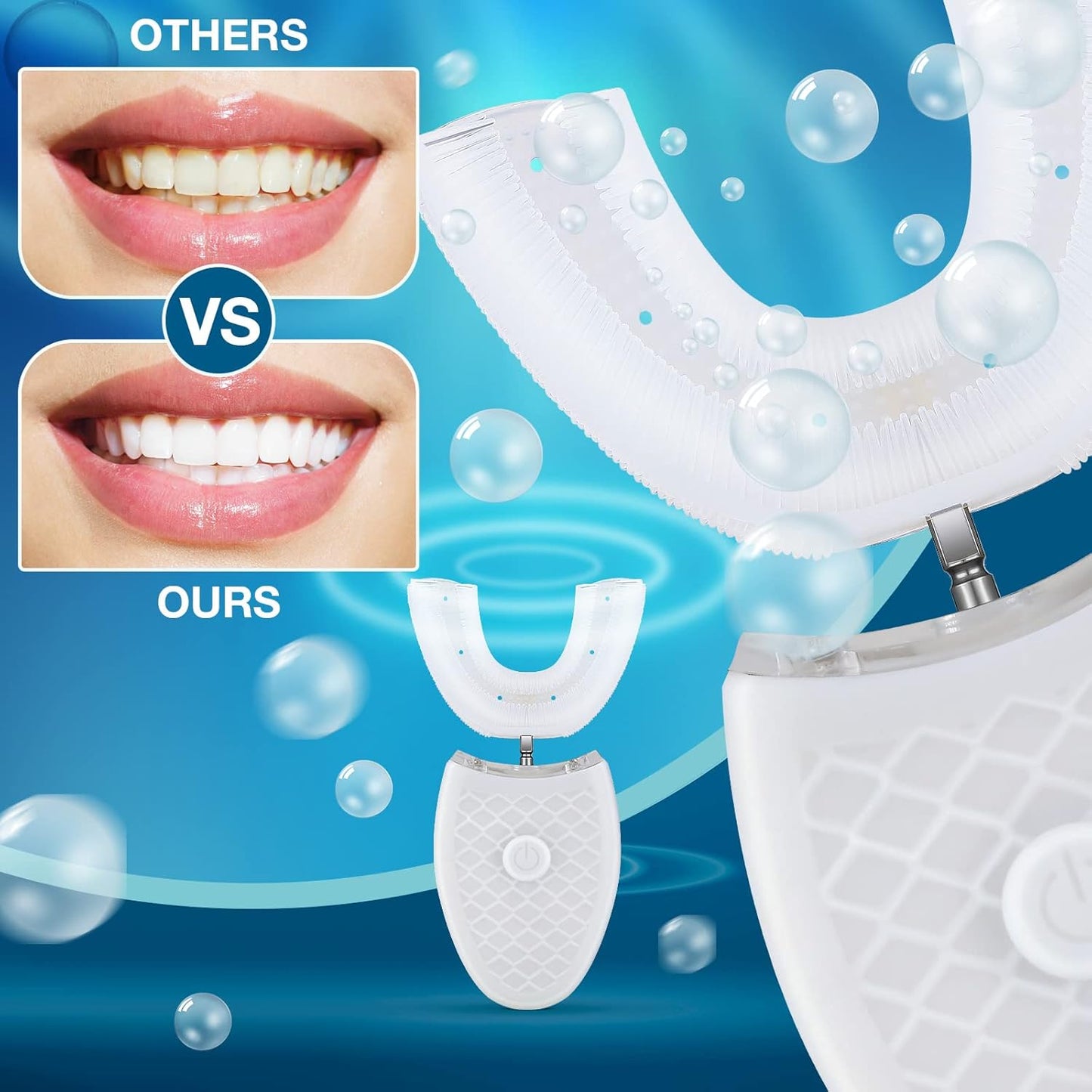 Luxora U Shaped Toothbrush with Ultrasonic Cleaning Technology