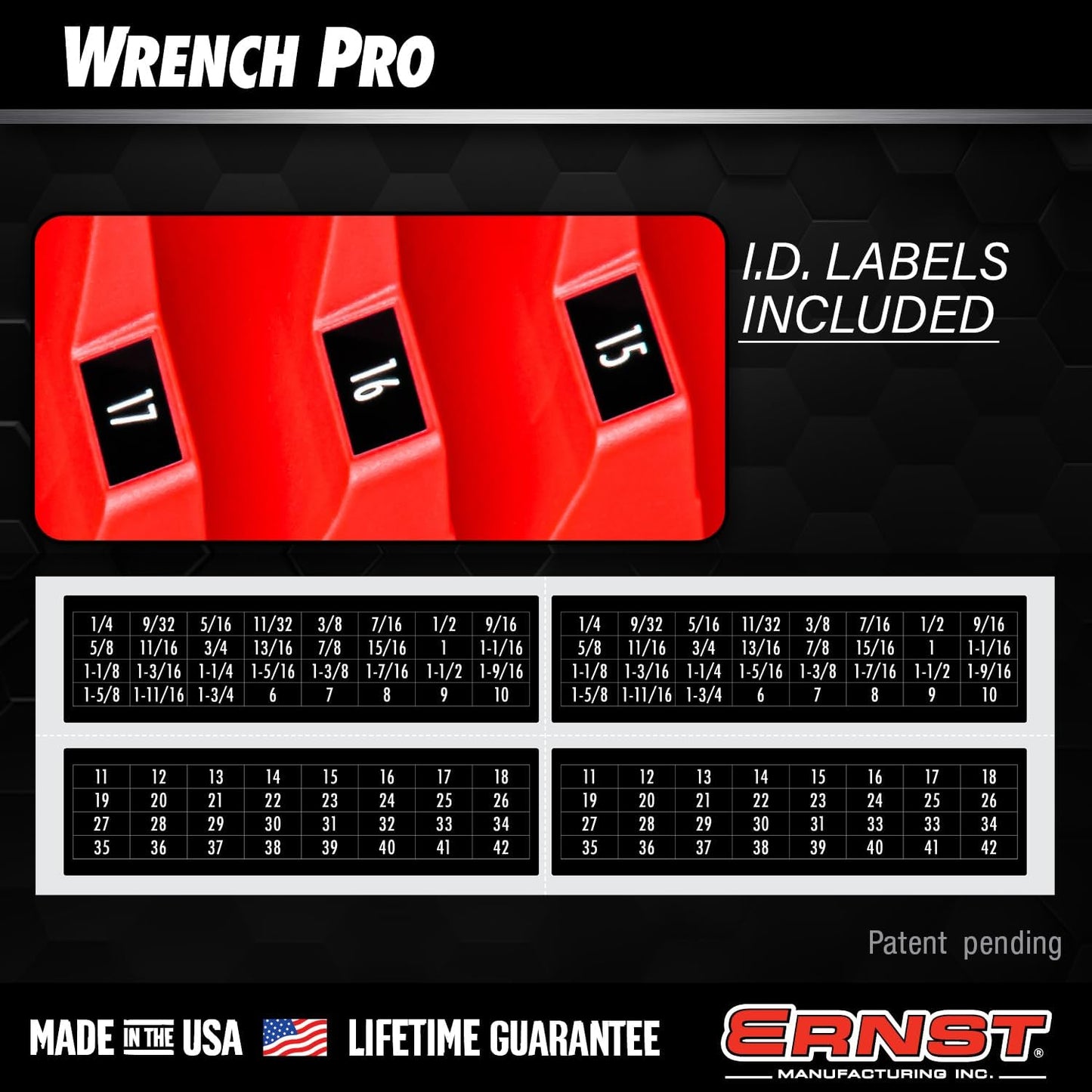 Luxora Wrench Holder Organizer for 40 Wrenches Neatly Stored