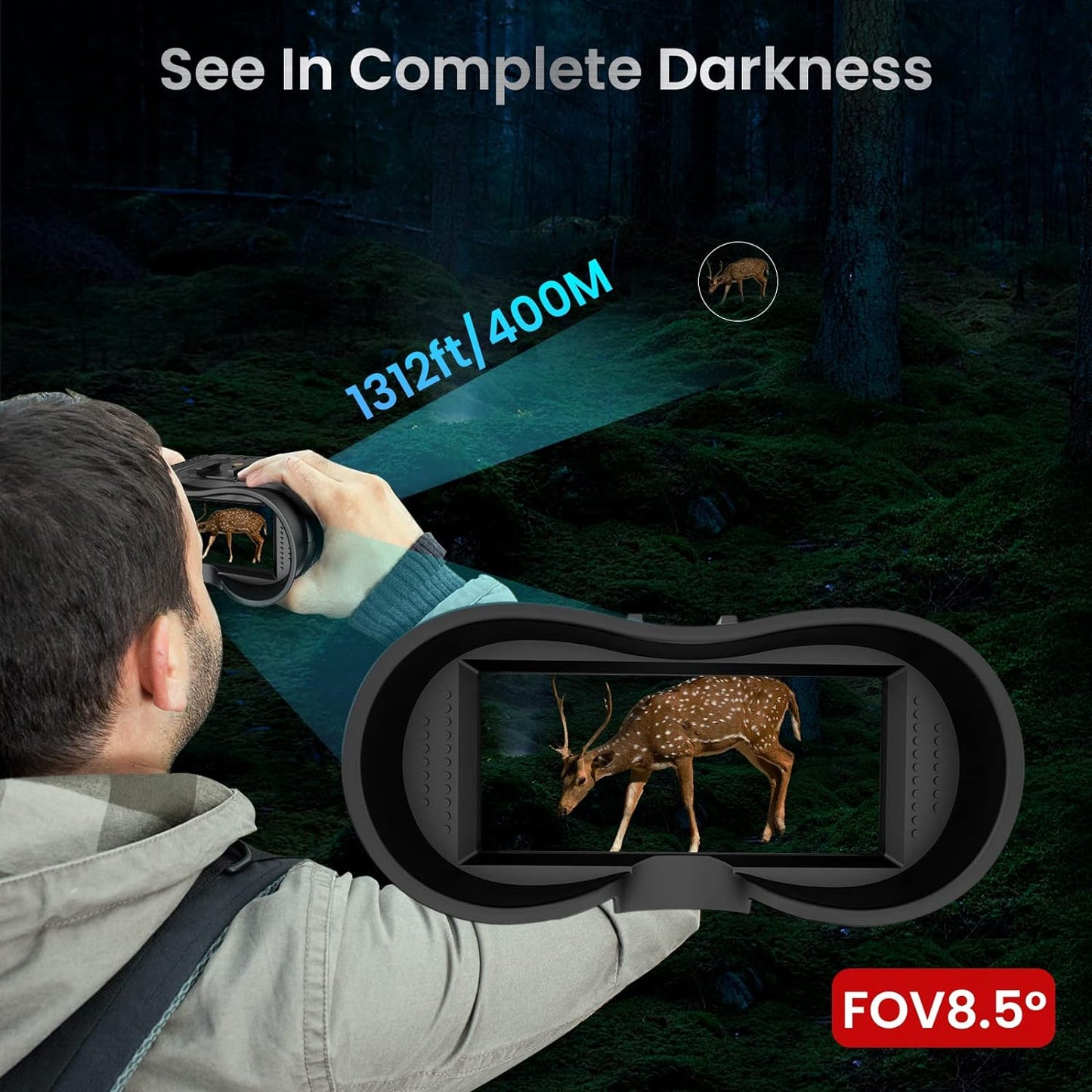 RoyaleGlow 3D Night Vision Goggles Binoculars Clear View
