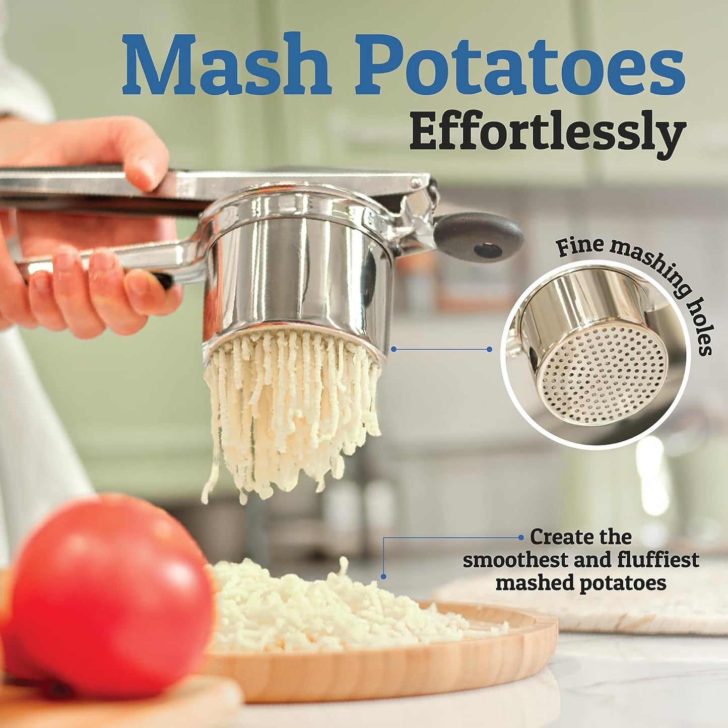 Royaleva Potato Ricer for Smooth Mashed Potatoes Easy Use