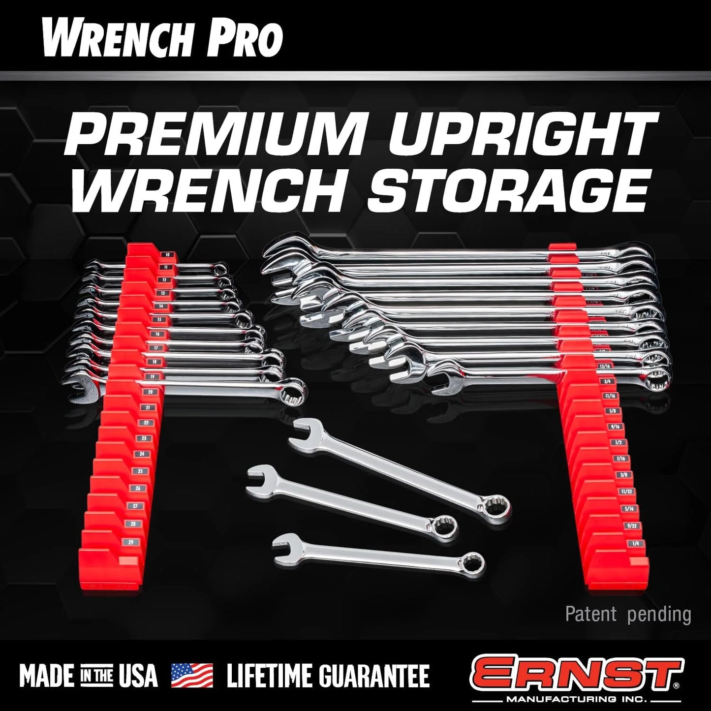 Luxora Wrench Holder Organizer for 40 Wrenches Neatly Stored