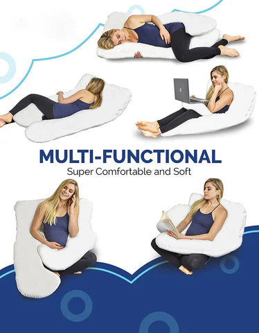 Luxora U-Shaped Full Body Pregnancy Maternity Pillow