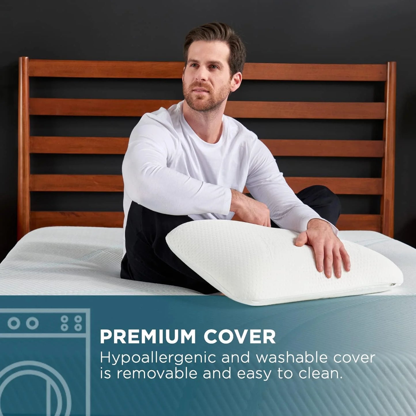 Luxora Dual-Sided Foam Pillow for All Sleep Positions