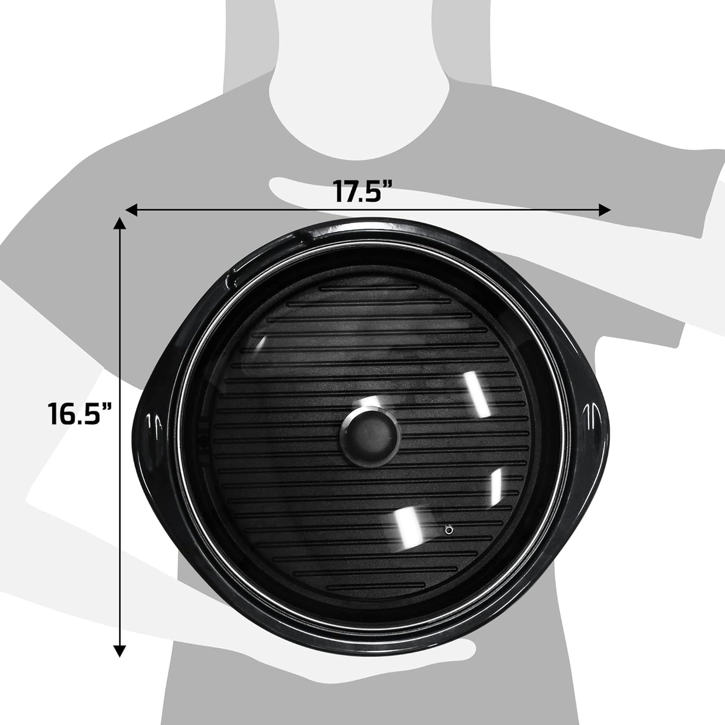 Royaleva Smokeless Electric Tabletop Grill Nonstick 14 Inch