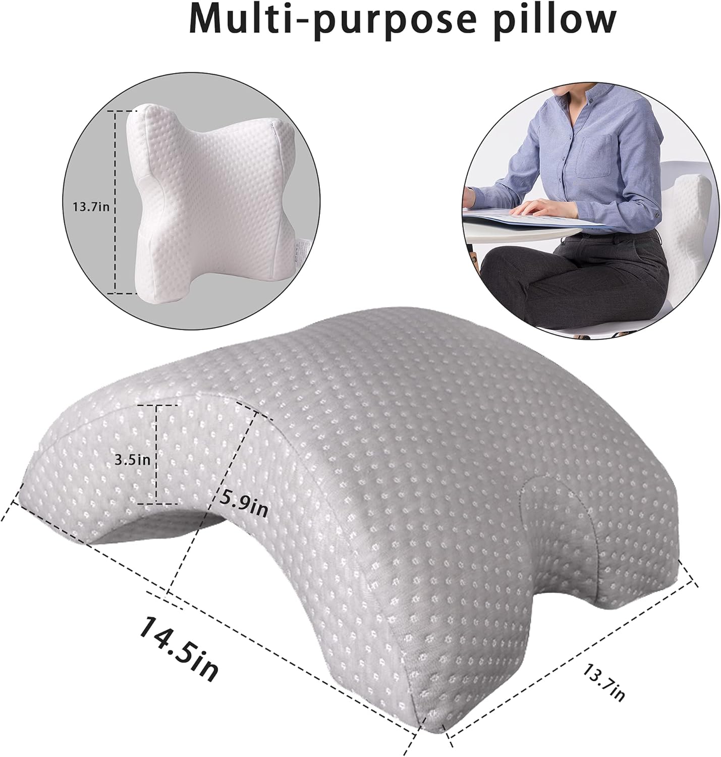 Royaleva Ergonomic Arm Pillow for Comfortable Cuddling