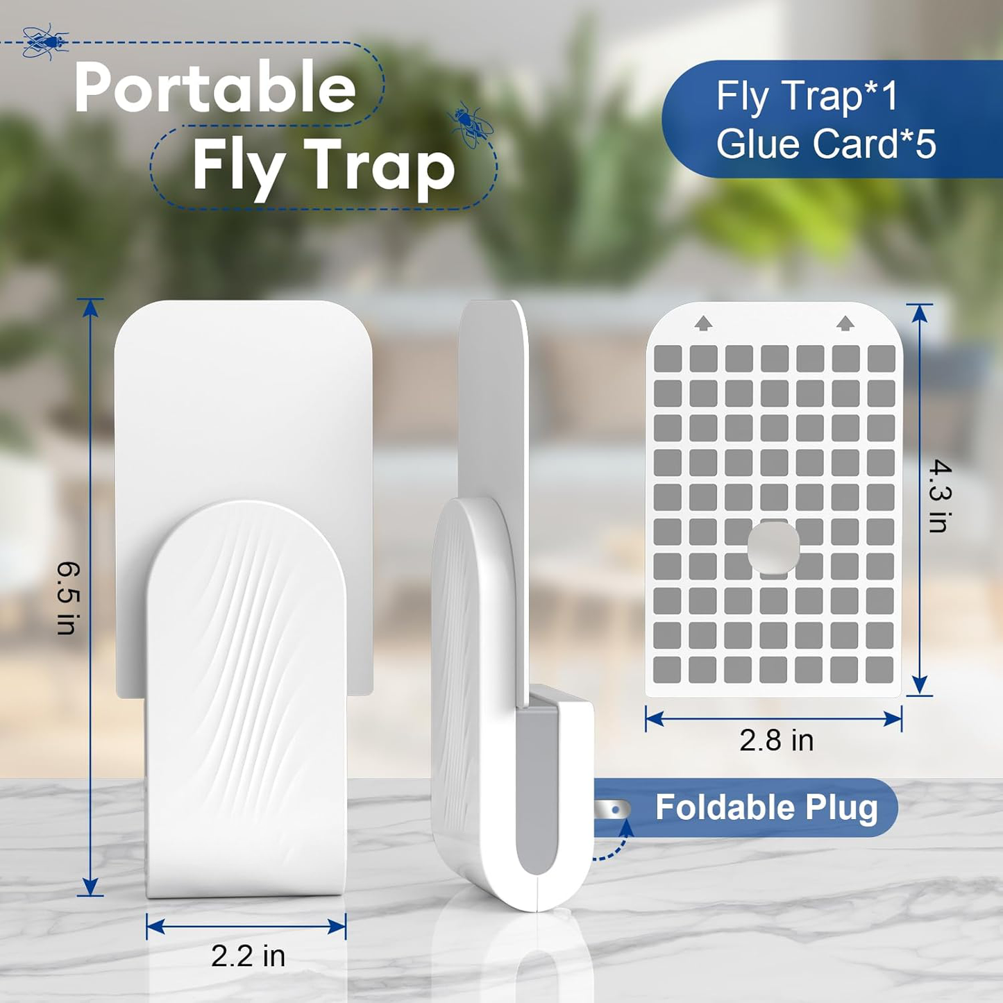 Royaleva Indoor Fly Trap with Adhesive Cards for Home Use