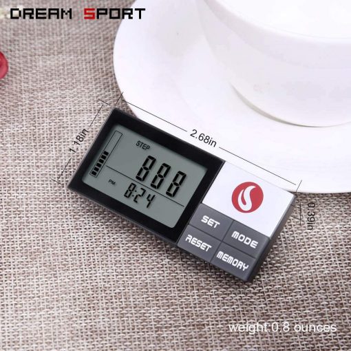Luxora Walking 3D Pedometer with Clip and Strap Plus 30 Days Memory Accurate Step Counter