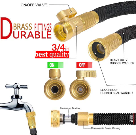 Luxora Quality Expandable Garden Hose for Easy Storage