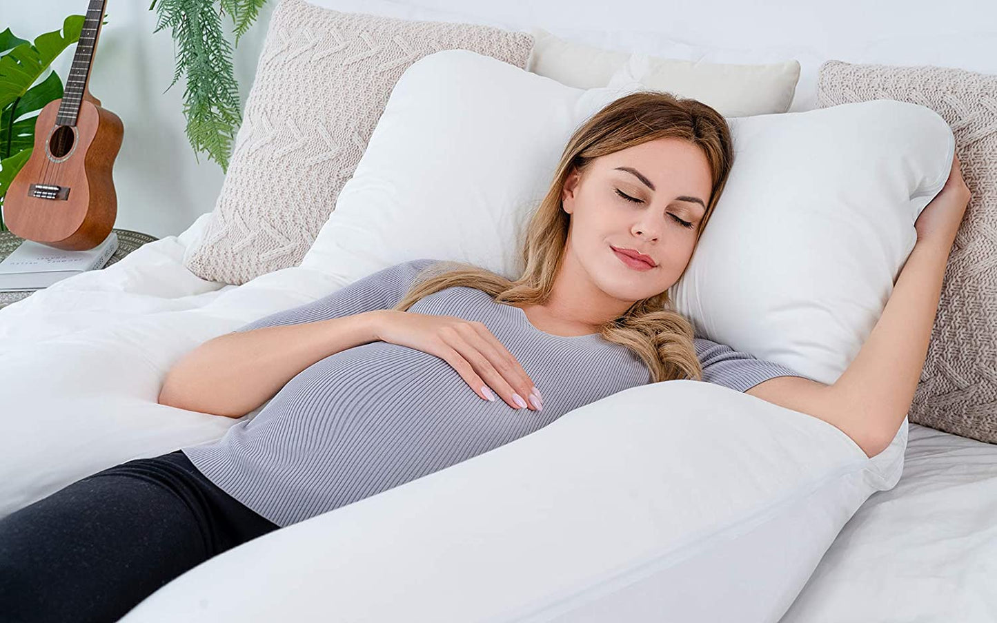 Luxora U-Shaped Full Body Pregnancy Maternity Pillow