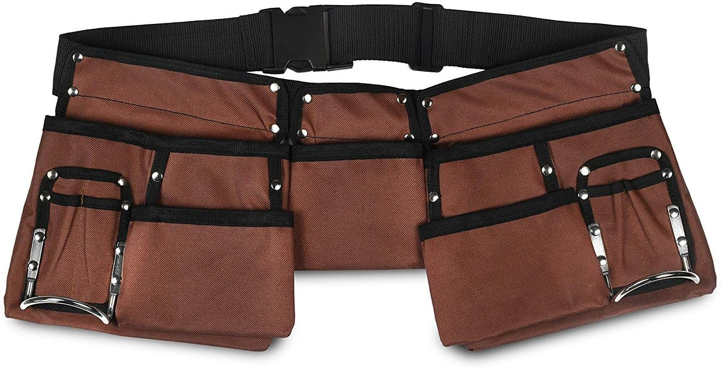 Royaleva Heavy Duty Tool Belt with 11 Pockets Adjustable