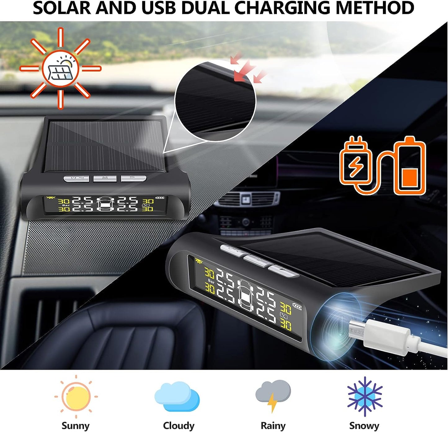Luxora Tire Pressure Monitoring Sensor System for Cars