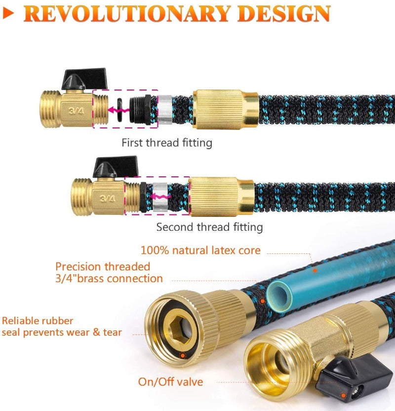 Luxora Quality Expandable Garden Hose for Easy Storage