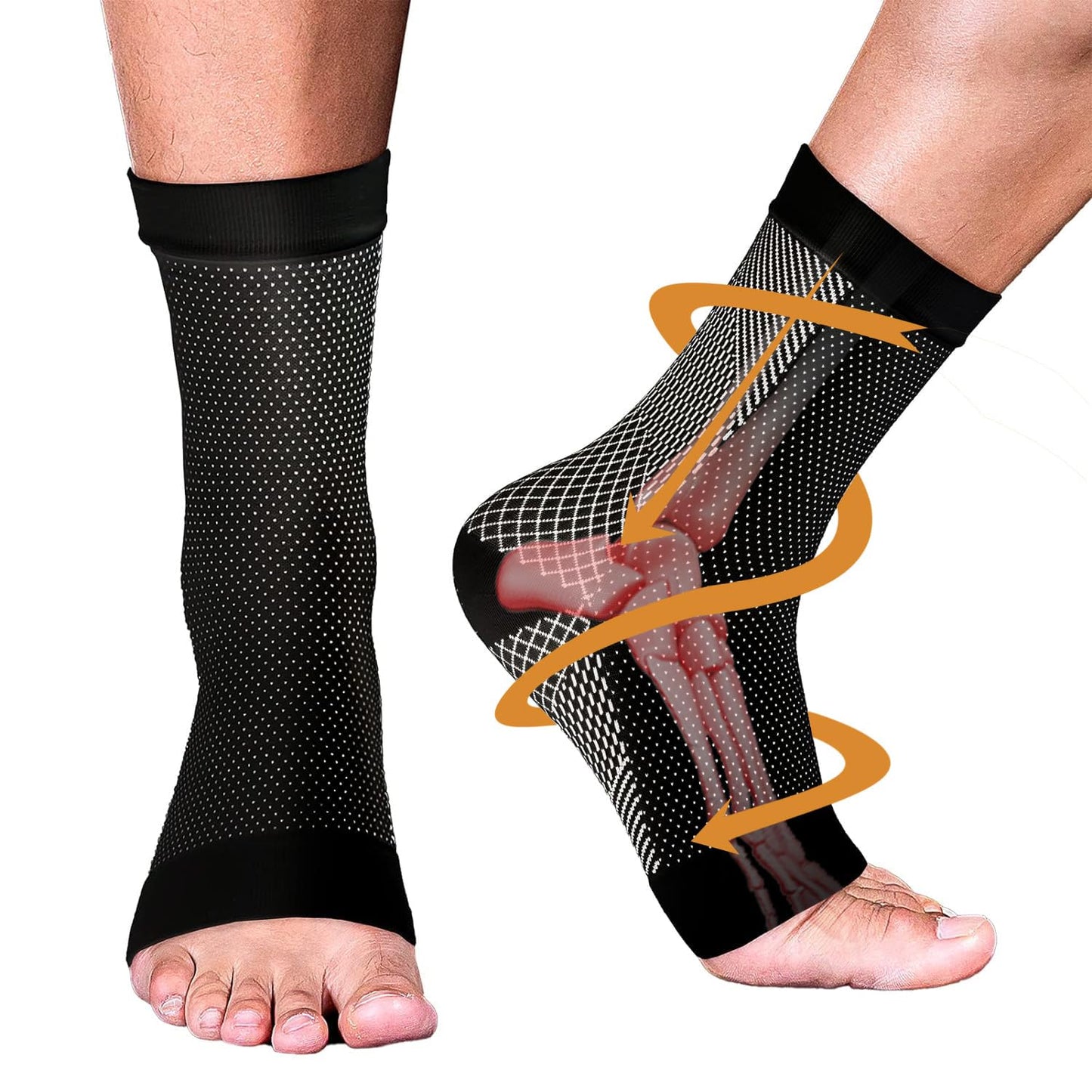 Luxora 4 Pairs of Premium Therapy Socks For Men and Women
