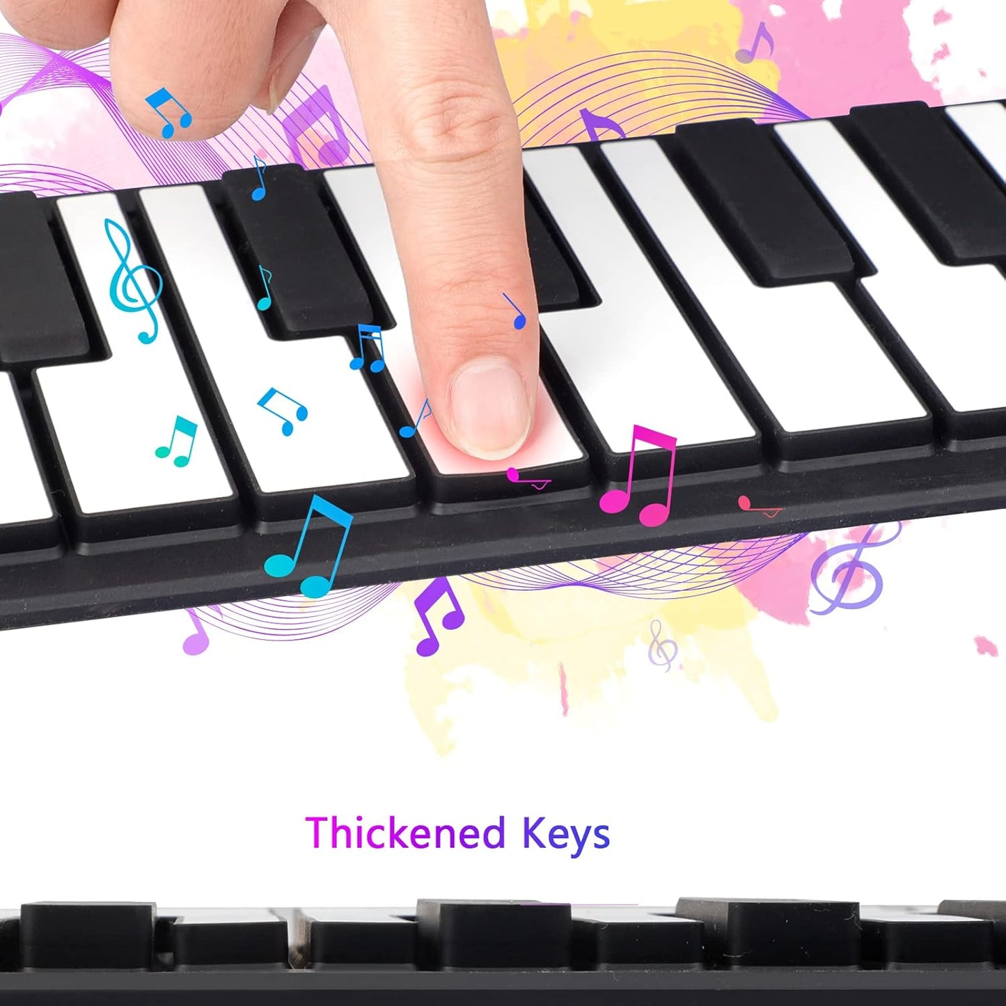 Luxora Portable Piano Keyboard Roll Up with 49 Keys