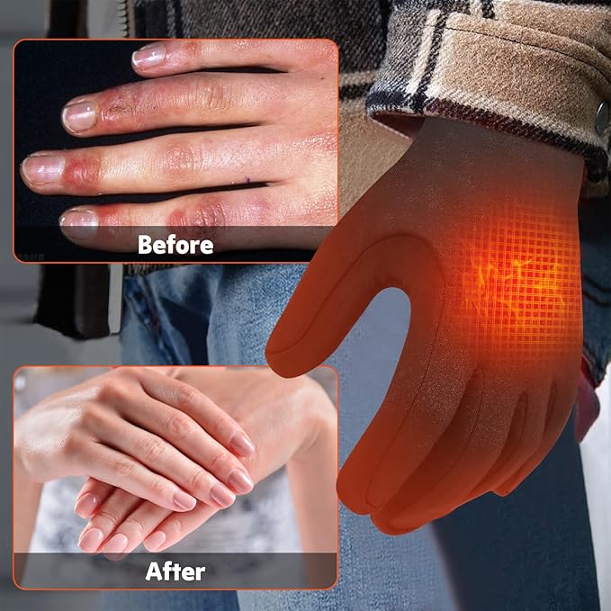 Royaleva Thin Heated Glove Liners for Ultimate Warmth