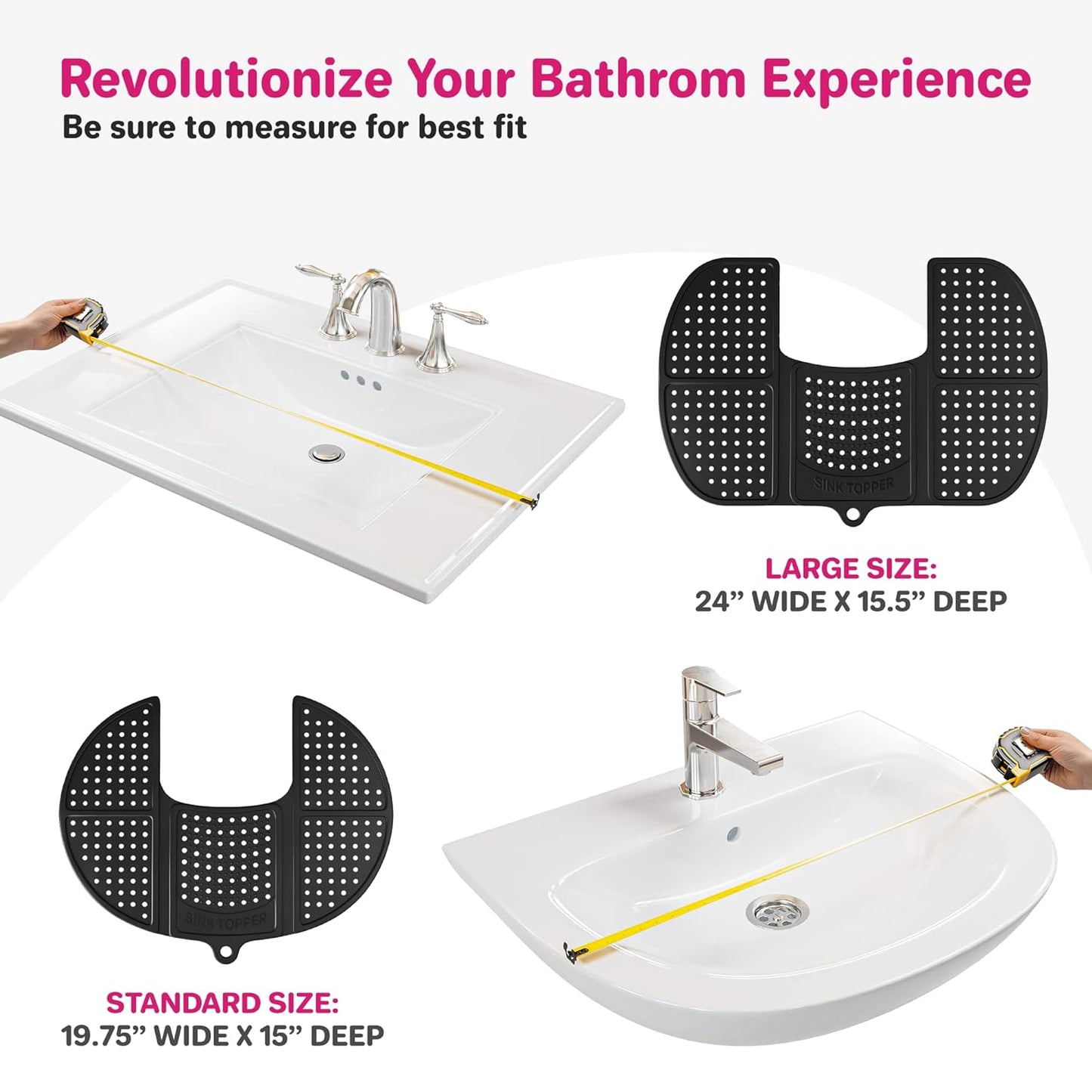RoyaleGlow Bathroom Sink Topper Cover for Space Saving