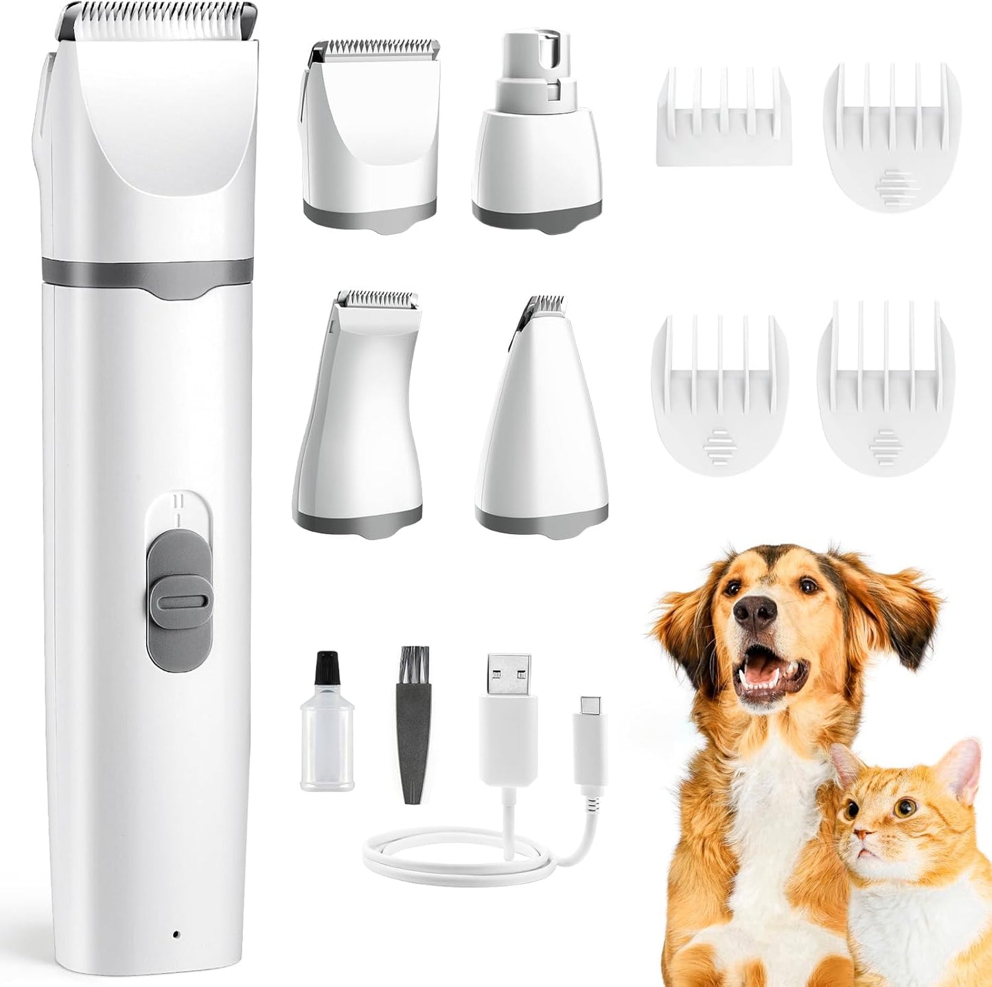 Luxora Dog Grooming Clippers Kit with Titanium Blades