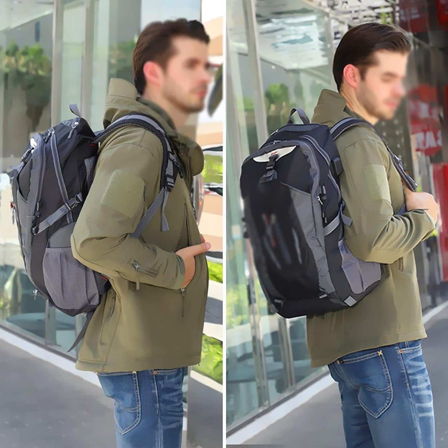 RoyaleGlow Waterproof Travel Backpacks with Large Storage