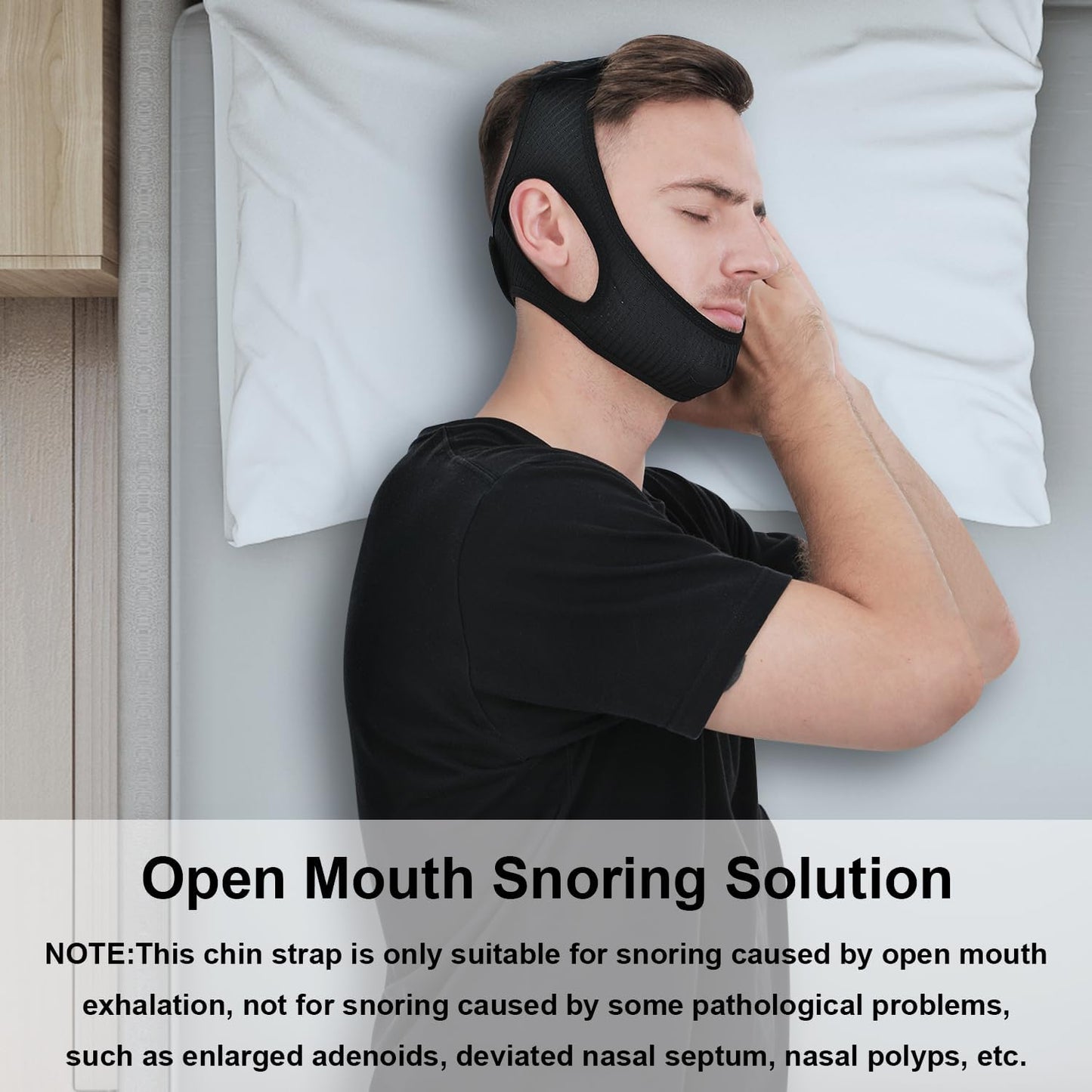 RoyaleGlow Anti Snoring Chin Strap for Sleep Apnea Comfort
