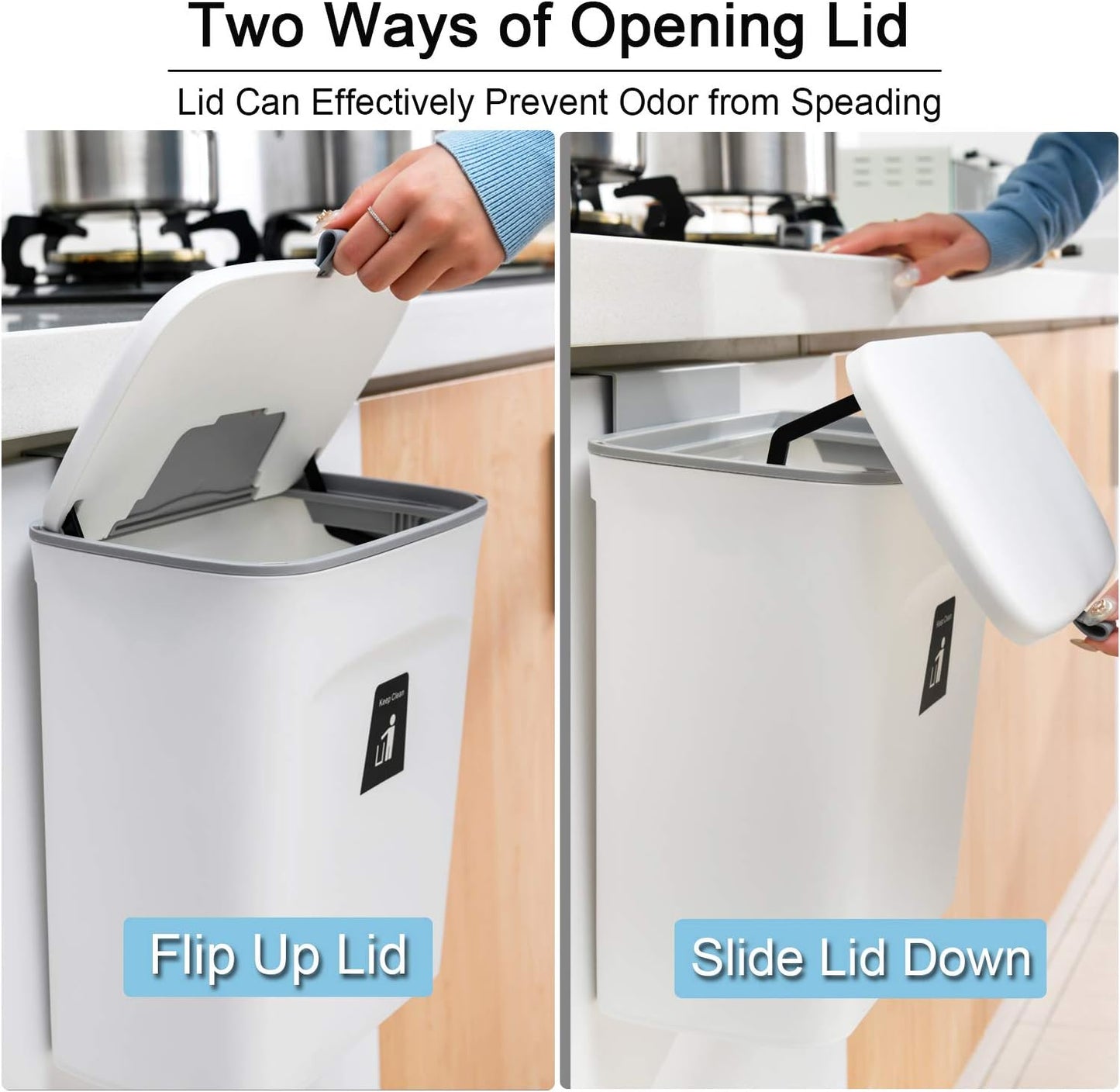 Royaleva 2.4 Gallon Kitchen Compost Bin For Counter Top