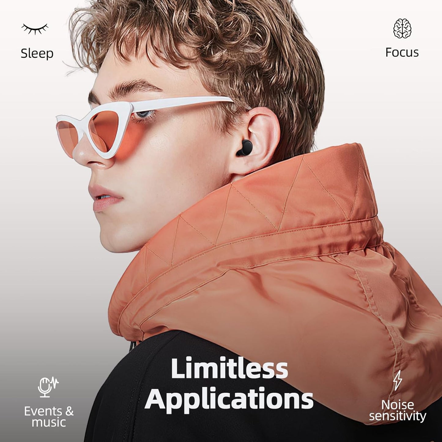 Royaleva Reusable Noise Cancelling Ear Plugs For Sleeping Focus And Travel