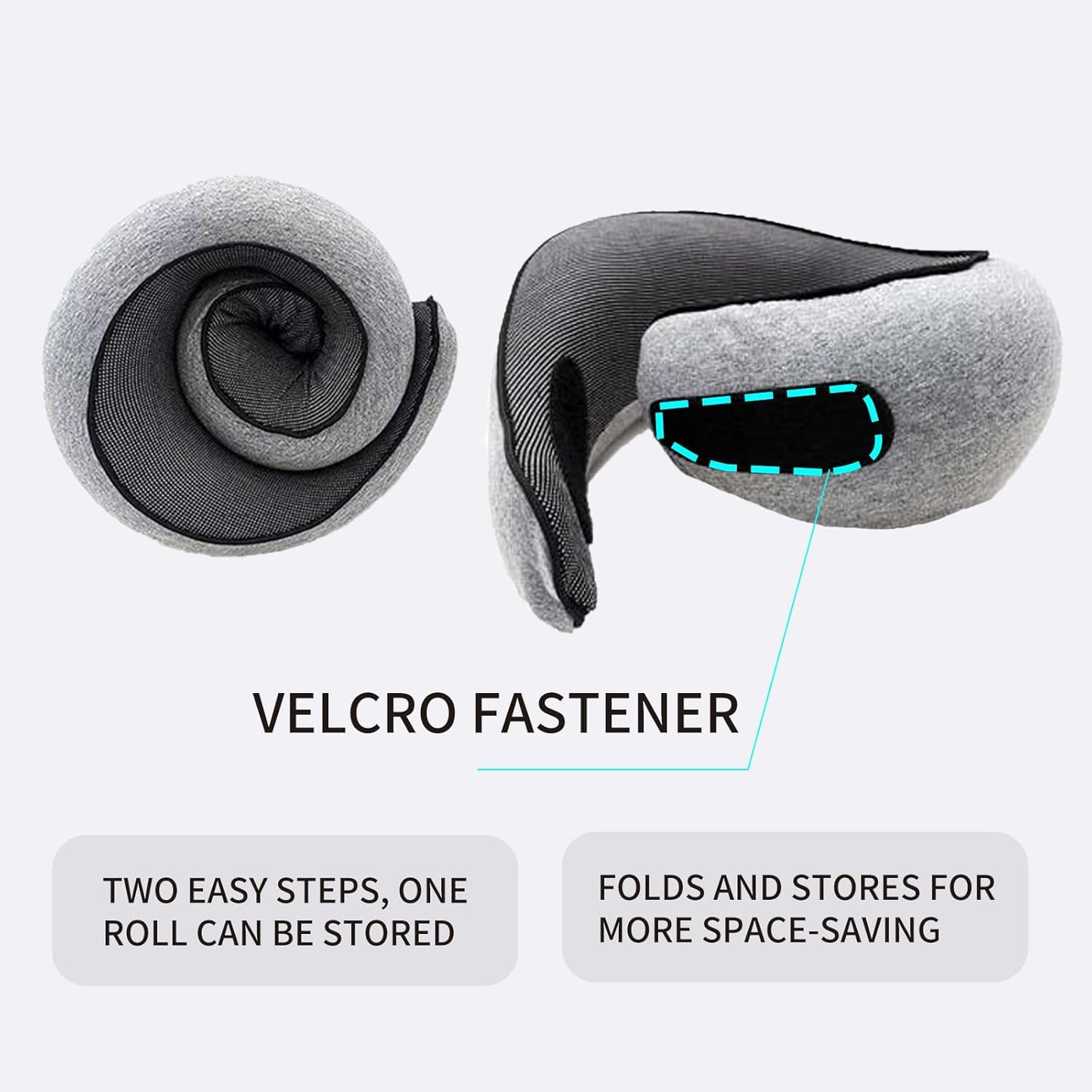 Luxora Travel Neck Pillow with Memory Foam Support