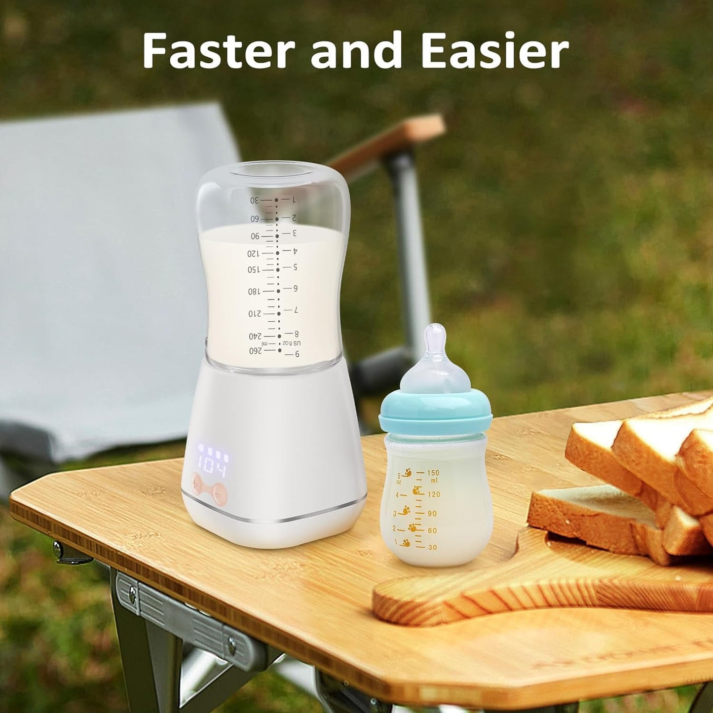 Luxora Baby Portable Bottle Warmer for On-the-Go Feeding