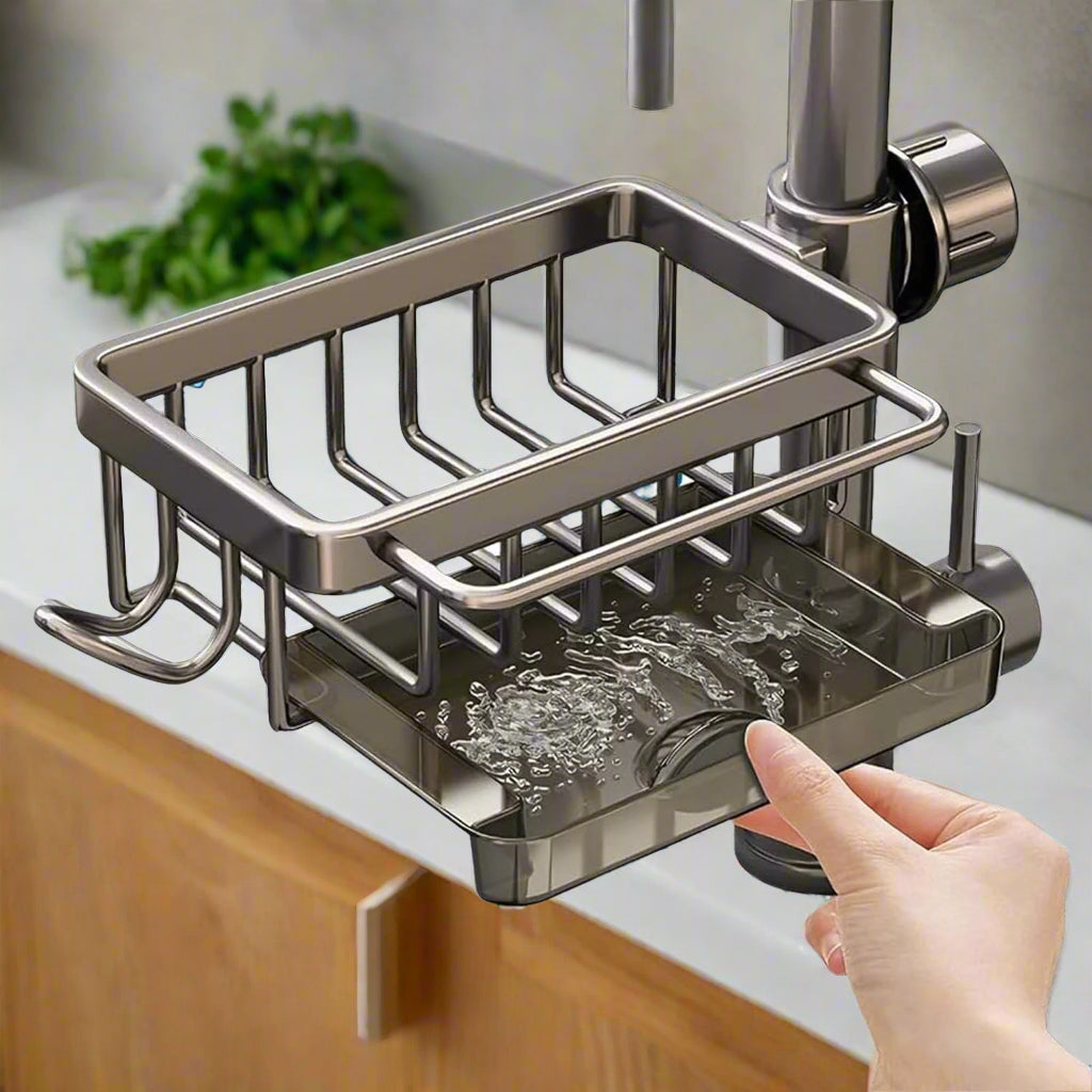 RoyaleGlow Ultimate Sink Organizer for Tidy Kitchen Space