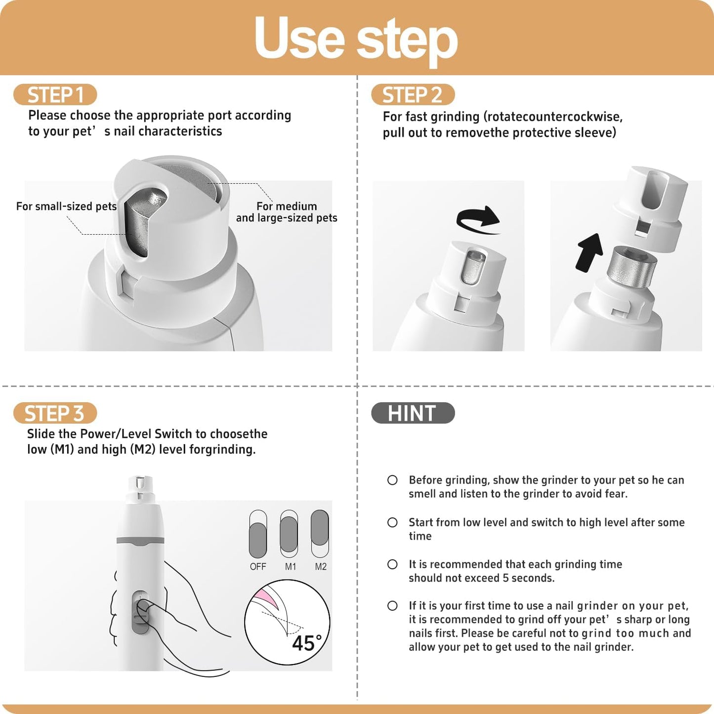 Luxora Dog Grooming Clippers Kit with Titanium Blades