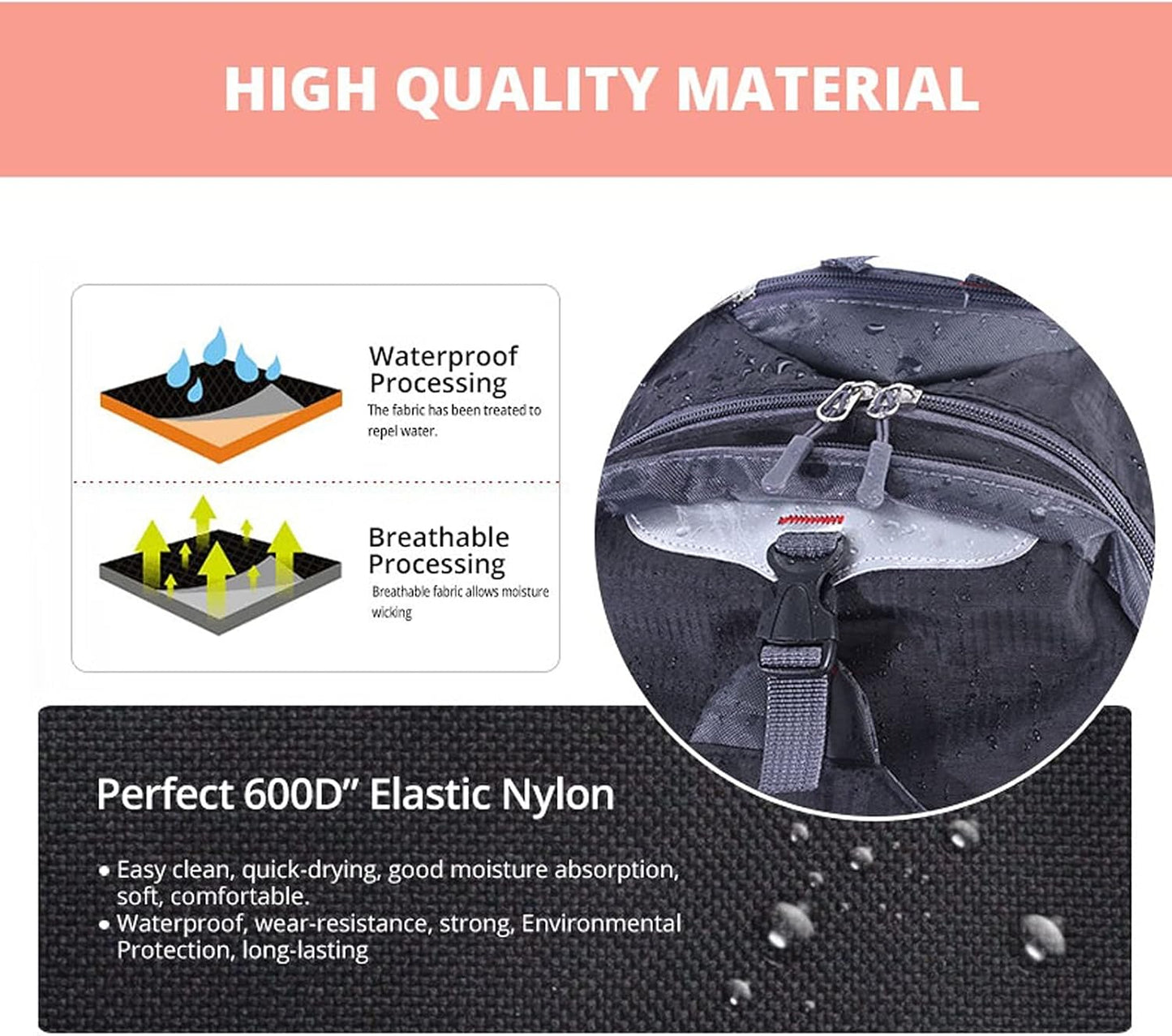 RoyaleGlow Waterproof Travel Backpacks with Large Storage