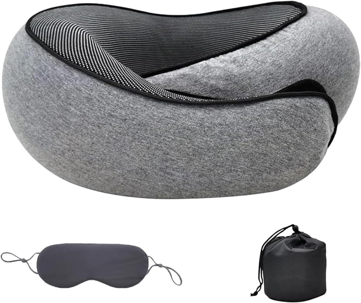 Luxora Travel Neck Pillow with Memory Foam Support