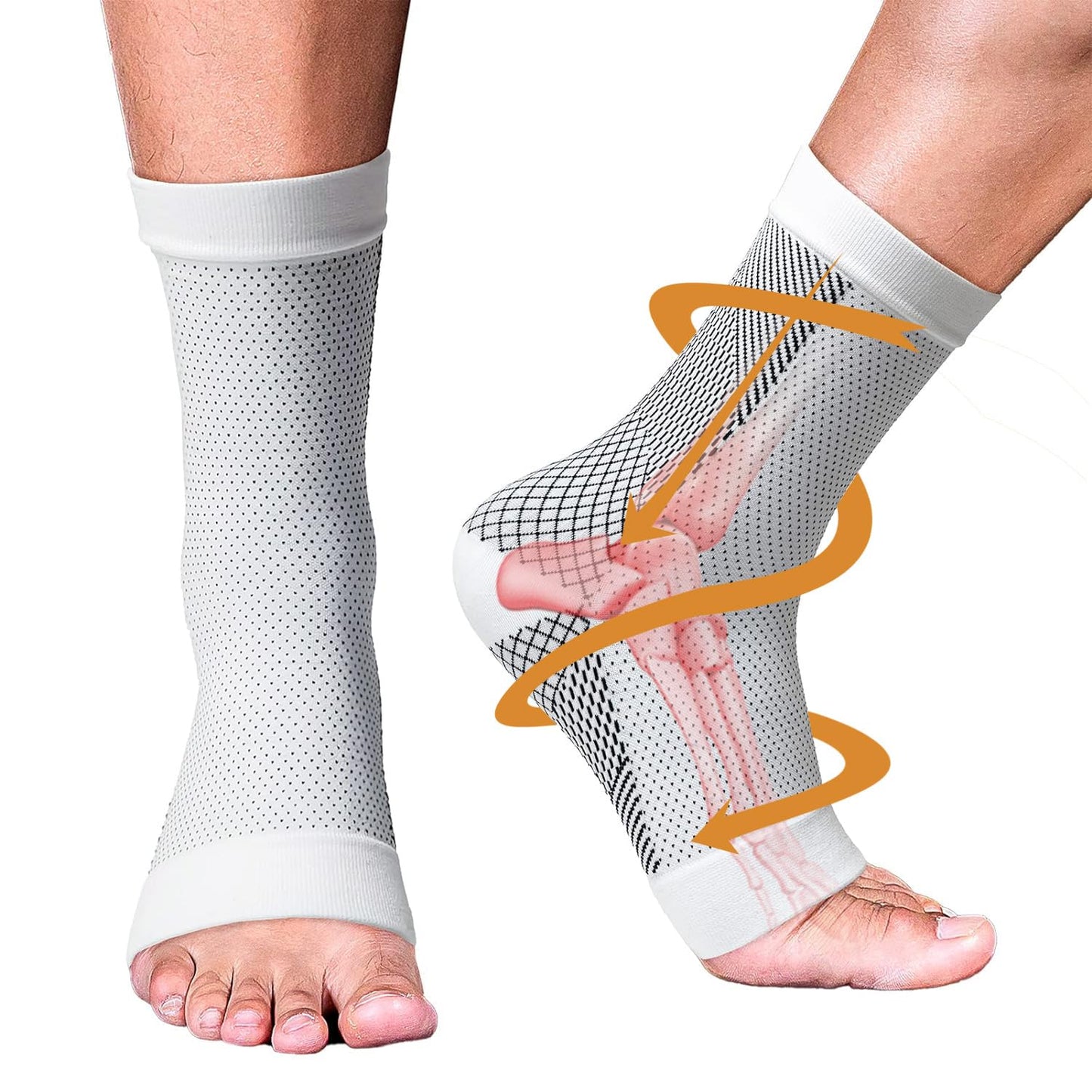 Luxora 4 Pairs of Premium Therapy Socks For Men and Women