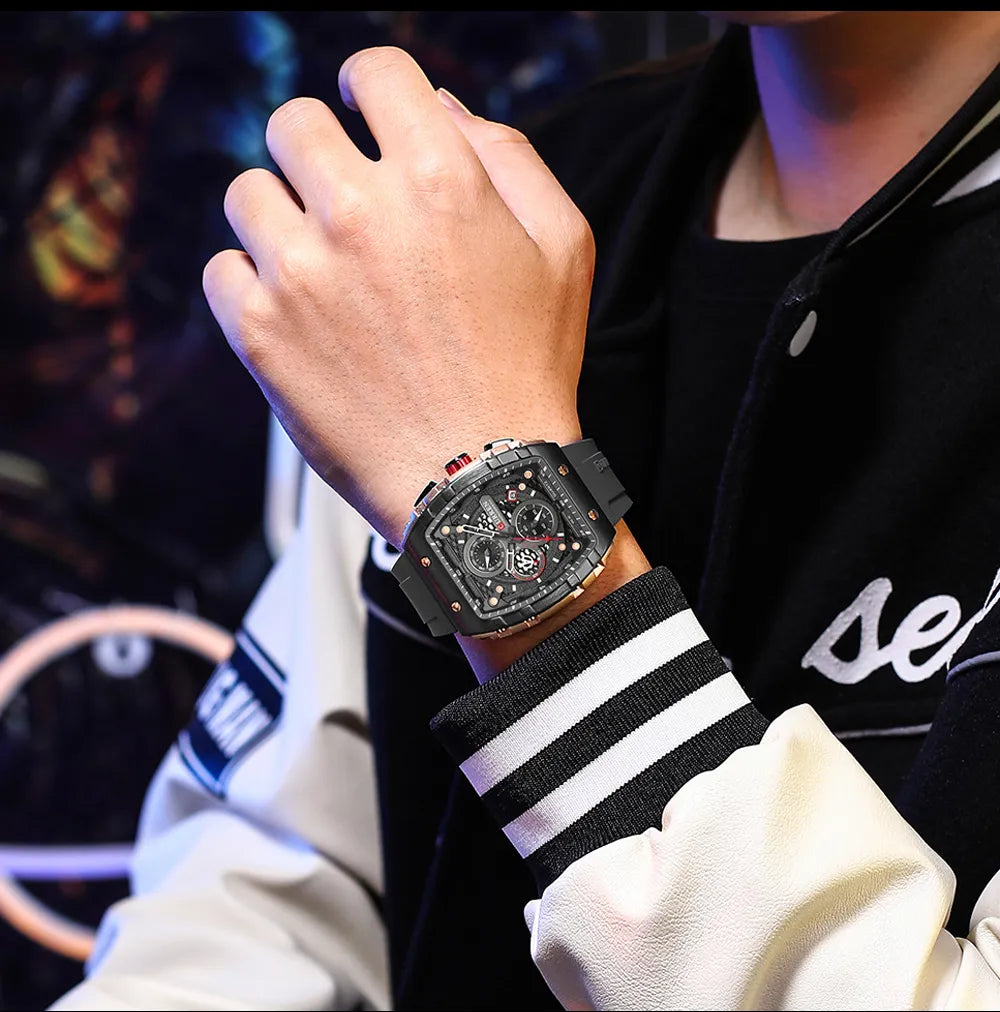 RoyaleGlow Apex Curren Chronograph Elegant Watch for Men